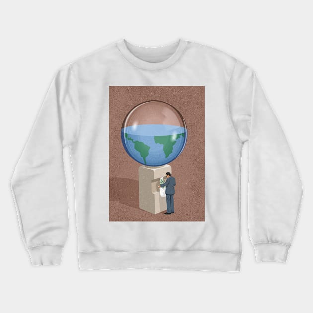 Earth Dispenser Crewneck Sweatshirt by John Holcroft